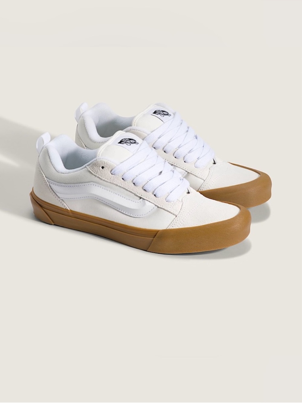 Vans Knu Skool Gum Blanc De Blanc White Mens 12.0 US